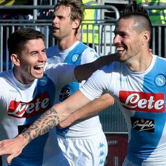 Nápoles: las contras y el disparo de Hamsik, sus armas