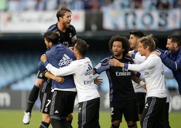 0-1. Cristiano Ronaldo celebró el primer gol.