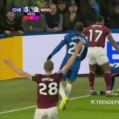 El bestial empujón de Adama Traoré que ‘puso a volar’ a Cucurella y acabó en pelea multitudinaria