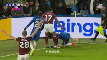 El bestial empujón de Adama Traoré que ‘puso a volar’ a Cucurella y acabó en pelea multitudinaria