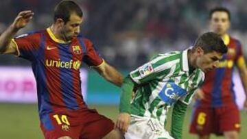 <b>A GRAN NIVEL. </b>El Betis fue capaz de mantener el 0-0 hasta el minuto 60 en el Camp Nou.