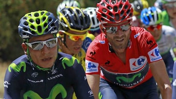 Nairo Quintana y Alejandro Valverde.