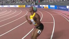 La notable forma en que Fraser-Pryce ganó el oro en 100 metros