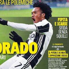 Cuadrado, portada de La Gazzetta dello Sport tras su exhibición