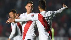 Rafael Santos Borr&eacute; marc&oacute; en la victoria de River Plate 7 goles por 0 ante Central Norte en la Copa de Argentina. Juan Fernando Quintero no jug&oacute;