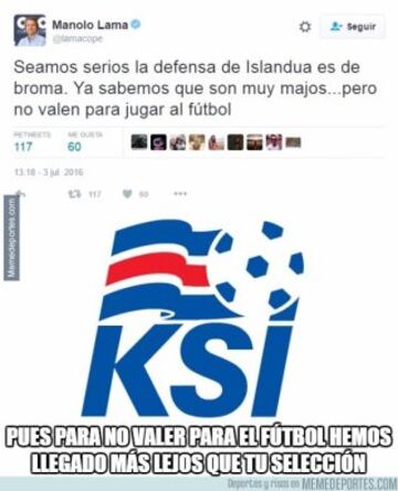 Los mejores memes del Francia-Islandia