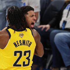 Indiana Pacers, especialista en remontadas: Tyrese Haliburton pone el sello final en el J1