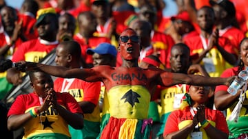 Aficionados de Ghana.