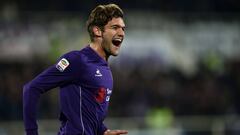 Marcos Alonso, durante un partido con la Fiorentina.