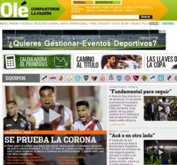 Portadas de la prensa extranjera