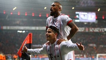 James Rodr&iacute;guez y Arturo VIdal mantienen una gran relaci&oacute;n luego de compartir un a&ntilde;o en el Bayern M&uacute;nich