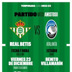 Manchester United y Atalanta, amistosos de lujo para el Betis