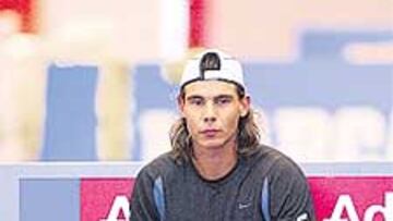<b>OJOS SOBRE ÉL. </b>Nadal fue ayer foco de atención en los ensayos.