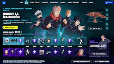 Cómo conseguir todas las nuevas skins de Jujutsu Kaisen en Fortnite