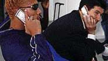 REGRESO. Ortí en la terminal militar esperando el avión para volver.