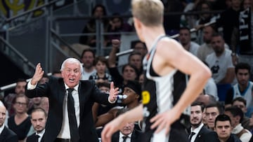 Zeljko Obradovic, durante su última visita a Madrid con el Partizán.