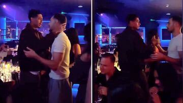 Bellingham se encuentra con un fan en un restaurante y su reacción es viral