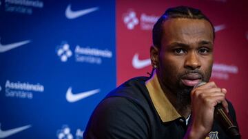 Kevin Punter, fichaje estrella del Barça, en su presentación.