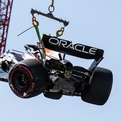 Checo Pérez choca en la clasificación de Mónaco y compromete su carrera