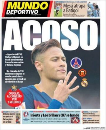 Portadas de la prensa mundial