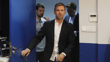 Tito, durante la presentación de Coke Andujar esta mañana.