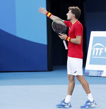 Así celebró Pablo Carreño la medalla de bronce