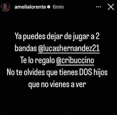 La mujer de Lucas Hernández le tacha de infiel: “Ya puedes dejar de jugar a dos bandas”