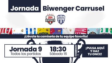 ¡Vuelve LaLiga, vuelve la Jornada Biwenger Carrusel con camiseta de tu equipo para el campeón!