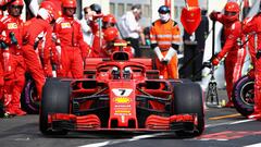 Kimi Raikkonen, con el Ferrari en Paul Ricard. 