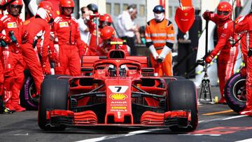 Kimi Raikkonen, con el Ferrari en Paul Ricard.