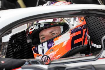 El piloto alemán Nico Hulkenberg durante los primeros test de la temporada de Fórmula 1 2023.