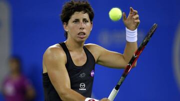 Carla Suárez se despide en tercera ronda de Wuhan