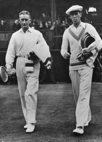 Jack Crawford y Ellsworth Vines en 1932.