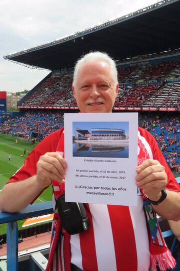 Michael McCleary, en el adiós al Vicente Calderón.