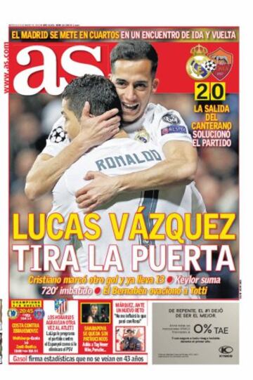 Portadas de la prensa mundial