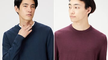 Jersey de algodón con cuello redondo de Amazon Essentials para hombre