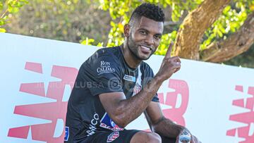 Miguel Ángel Borja entrena por primera vez con Junior