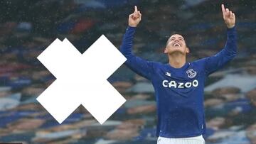 Los brillantes números de James Rodríguez contra el Brighton