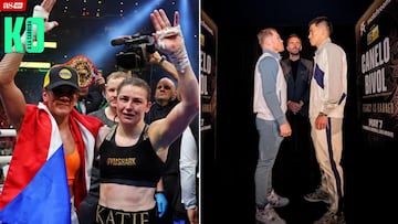 Amanda Serrano, Katie Taylor, Canelo &Aacute;lvarez y Dmitry Bivol.