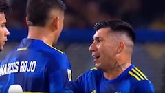 Cavani hace un golazo en Boca y Medel reacciona así: un líder