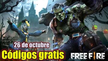 Free Fire | C車digos de hoy mi谷rcoles 26 de octubre de 2022: recompensas gratis