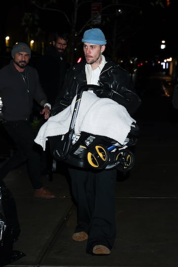 Justin Bieber en el Upper East Side el 31 de enero de 2025 en la ciudad de Nueva York.