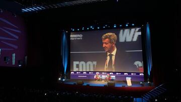 F&uacute;tbol.- Charlie Marshall (ECA): &quot;Competimos con Taylor Swift, pero a&uacute;n m&aacute;s con Fornite&quot;
 
 Miguel &Aacute;ngel Gil Mar&iacute;n en su participaci&oacute;n en World Football Summit 2019
 
 
 24/09/2019 