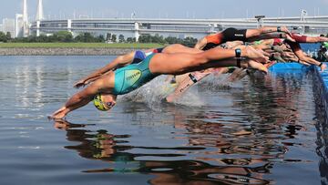 Imagen de una prueba de las World Series de Triatl&oacute;n en Tokio.