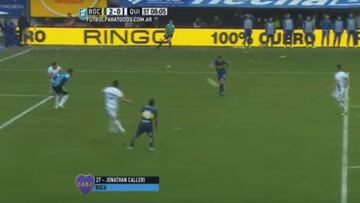 Otras rabonas en La Bombonera...el gol de Calleri a Quilmes en la vuelta de Tevez