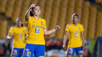 La delantera de Tigres Femenil ha despertado y est&aacute; en la b&uacute;squeda del campeonato de goleo como en el Apertura 2018; con su doblete ante Monarcas ya se coloca en la cima.