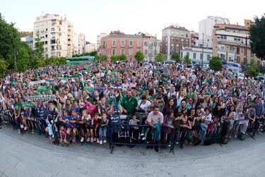El Unicaja de Málaga celebra su segundo título de la BCL (Basketball Champions League) en La Parroquia, Basílica y Real Santuario de Santa María de la Victoria y de la Merced.