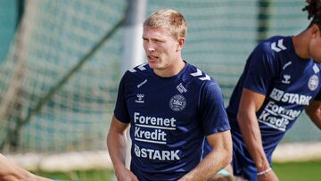 Rasmus Kristensen, con Dinamarca.