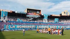 Imágenes para el recuerdo del último partido en La Romareda