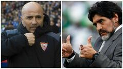 Maradona: "La llegada de Sampaoli me deja tranquilo"